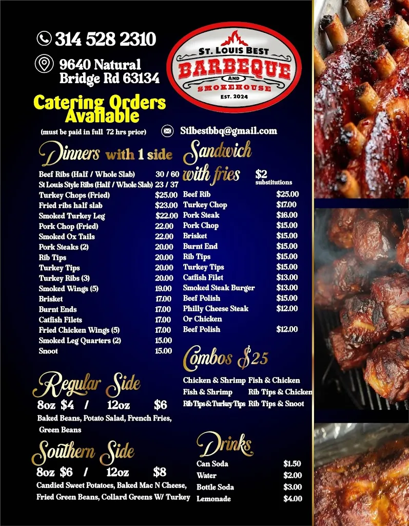 Menu_St. Louis Best Barbecue & Smokehouse_Berkeley, MO_image_old_1