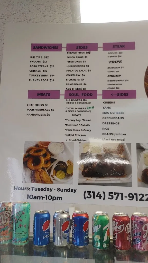 Menu_Mrs. Sarah's Kitchen Carryout and Catering_St. Louis, MO_image_old_1