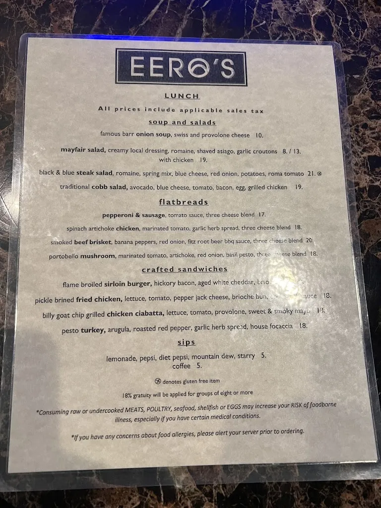 Menu_Eero's_St. Louis, MO_image_old_1