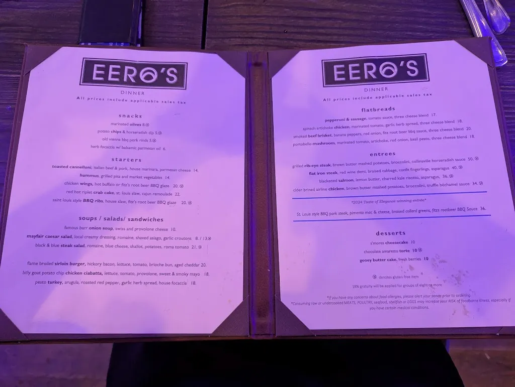 Menu_Eero's_St. Louis, MO_image_old_3