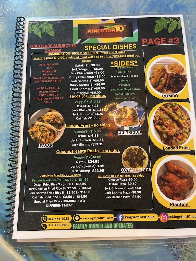 Menu_Kingston 10 Restaurant & Bar_Florissant, MO_image_old_1
