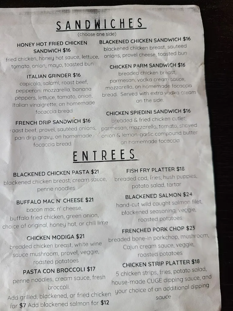Menu_Cugino's_Florissant, MO_image_old_1