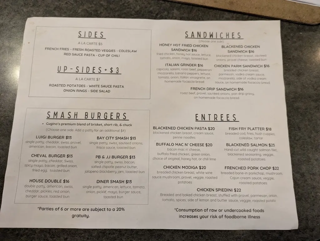 Menu_Cugino's_Florissant, MO_image_old_3