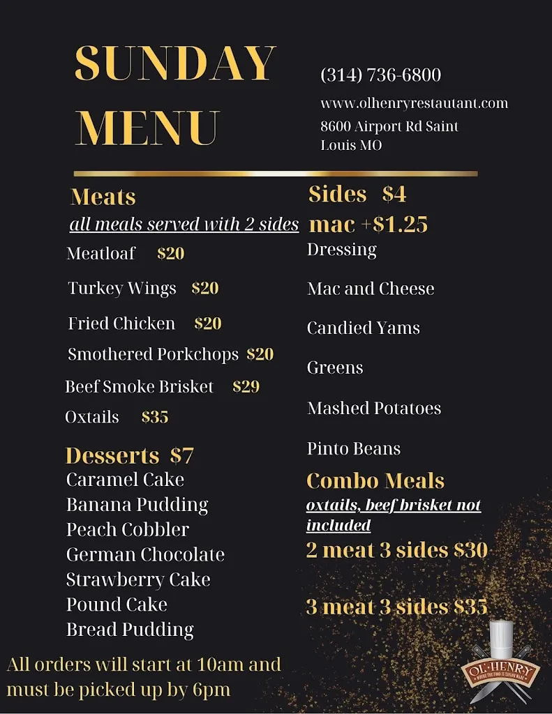 Menu_OL’ Henry Restaurant_St. Louis, MO_image_old_1