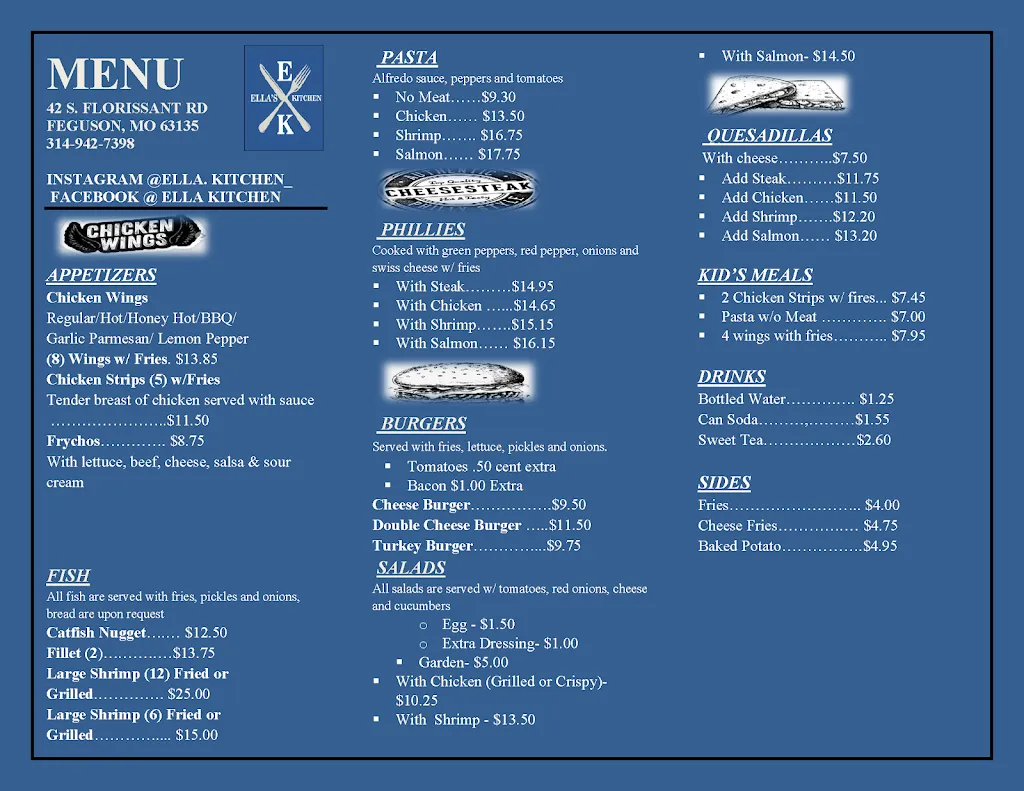 Menu_Ella's Kitchen_Ferguson, MO_image_old_1