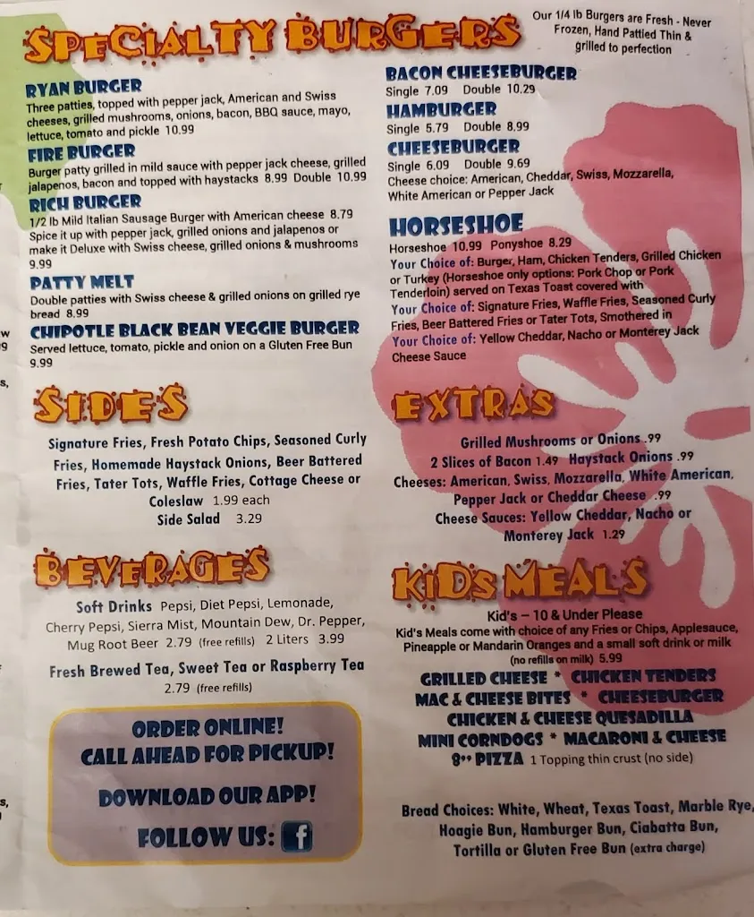 Menu_Castaways_Chillicothe, IL_image_old_2