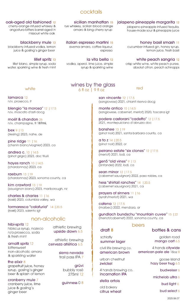 Menu_Eleven Eleven Mississippi_St. Louis, MO_image_old_1