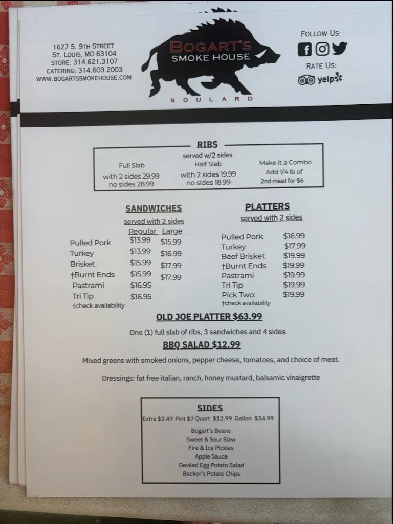 Menu_Bogart's Smokehouse_St. Louis, MO_image_old_1