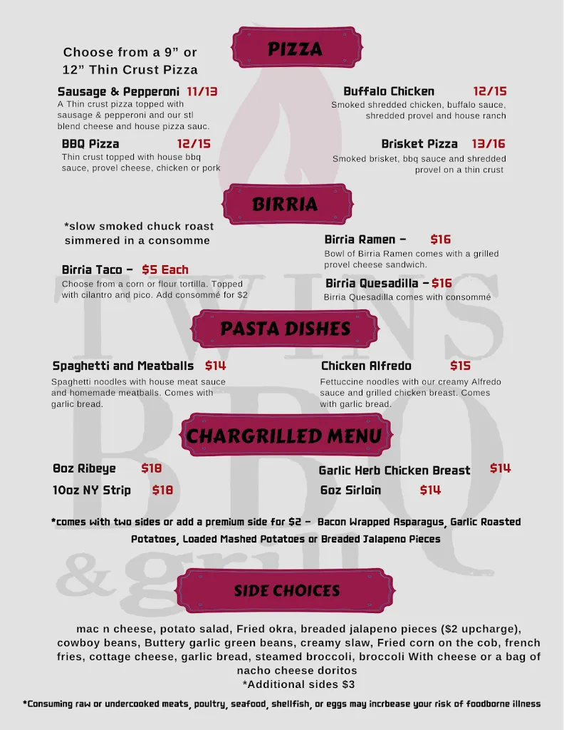 Menu_Twins BBQ And Grill_Bonne Terre, MO_image_old_1