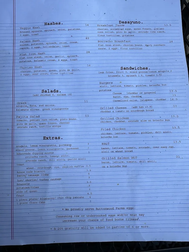 Menu_Half & Half_St. Louis, MO_image_old_2