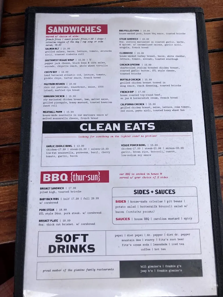 Menu_Billy G's Kirkwood_131 W Argonne Dr, Kirkwood_image_old_3
