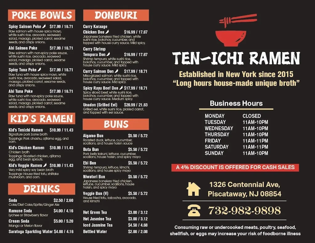 Menu_Tenichi Ramen • Bubble Tea (BYOB)_Piscataway, NJ_image_old_3