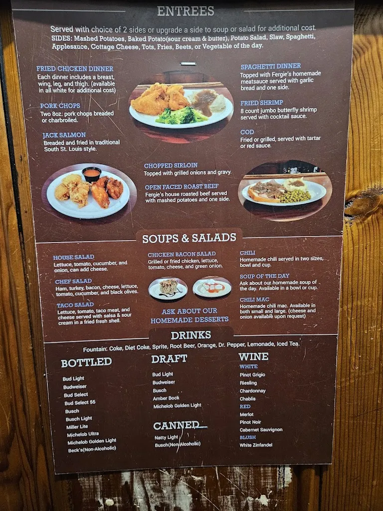 Menu_Fergie's Bar & Restaurant_St. Louis, MO_image_old_2