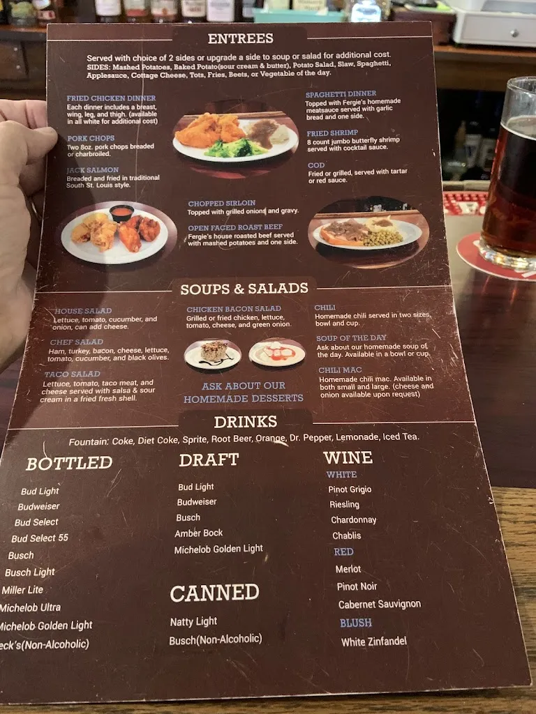 Menu_Fergie's Bar & Restaurant_St. Louis, MO_image_old_3