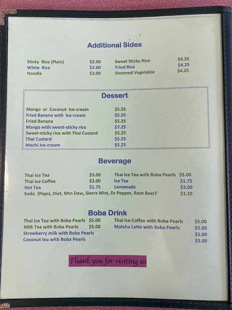 Menu_Thai Orchid Restaurant_St. Louis, MO_image_old_1