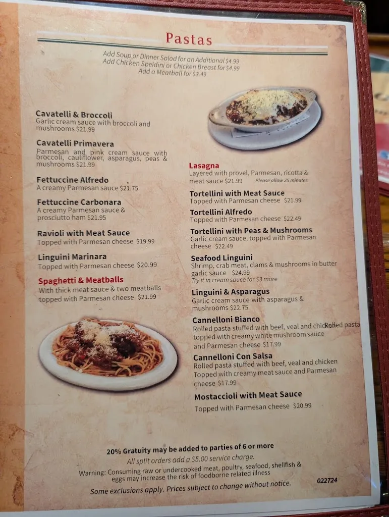 Menu_Rizzo's Italian Restaurant_St. Louis, MO_image_old_1