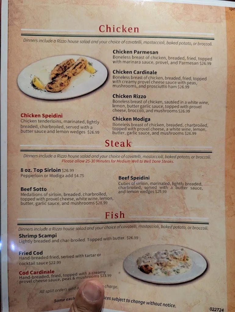 Menu_Rizzo's Italian Restaurant_St. Louis, MO_image_old_3
