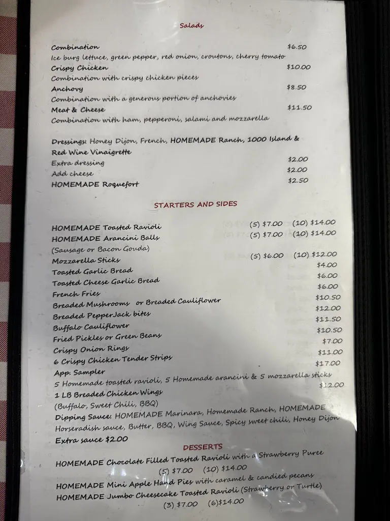 Menu_Monte Bello Pizzeria_Lemay Township, MO_image_old_2