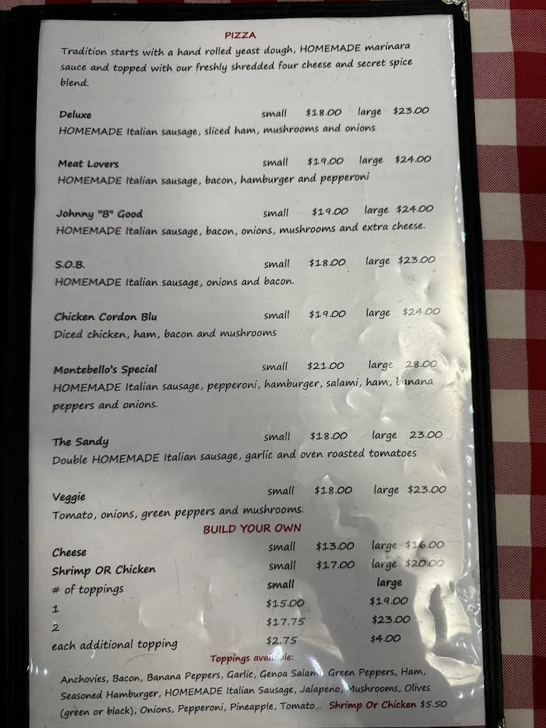 Menu_Monte Bello Pizzeria_Lemay Township, MO_image_old_3