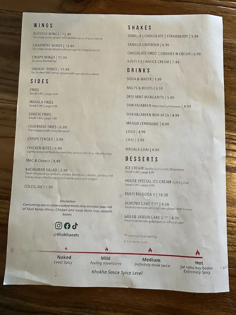 Menu_Khokha_Piscataway, NJ_image_old_3