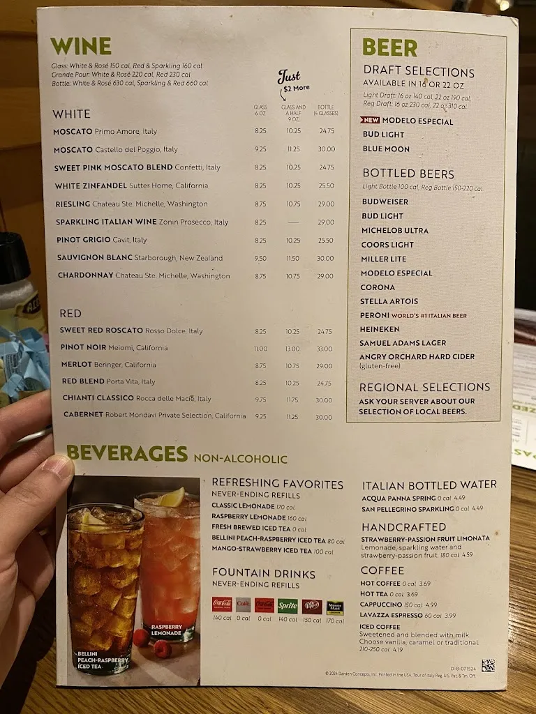 Menu_Olive Garden Italian Restaurant_Piscataway, NJ_image_old_1