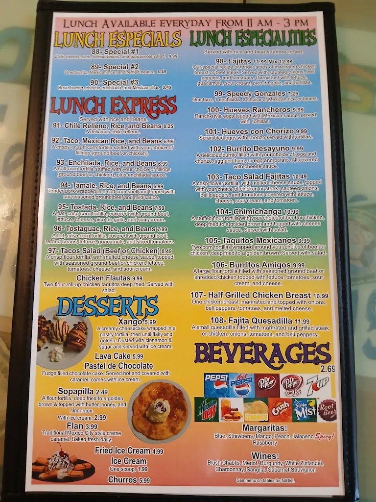 Menu_Los Amigos Mexican Restaurant_Mountain View, MO_image_old_3