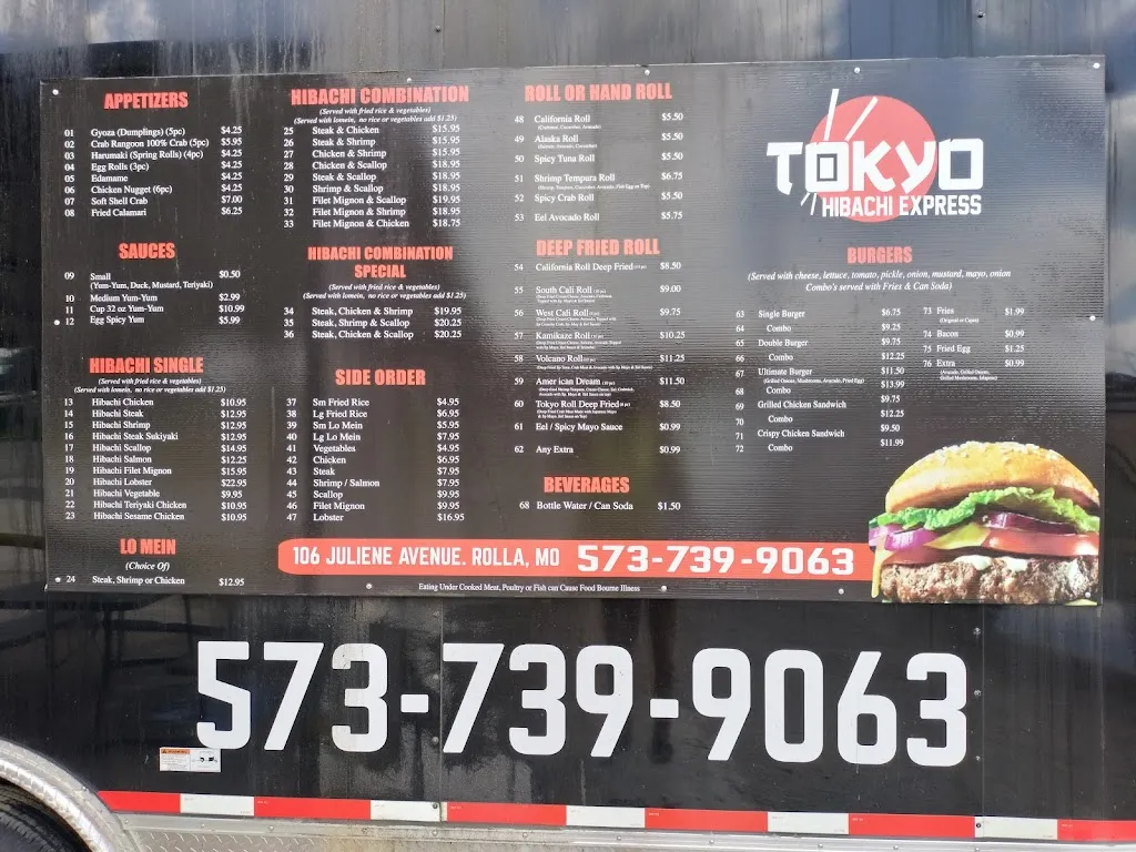 Menu_Tokyo Hibachi Rolla_Rolla, MO_image_old_1