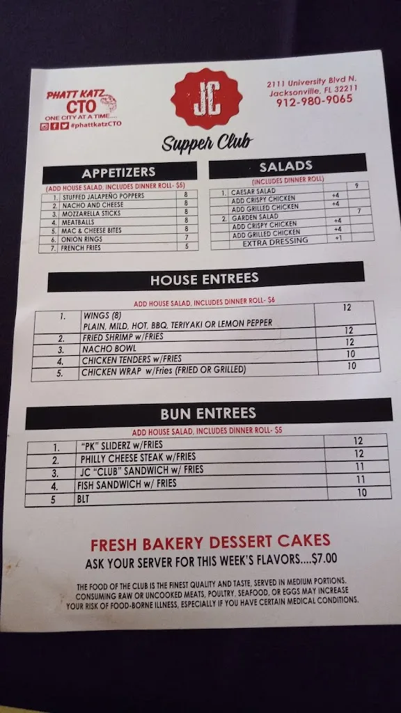 Menu_JC Supper Club_St. Louis, MO_image_old_1