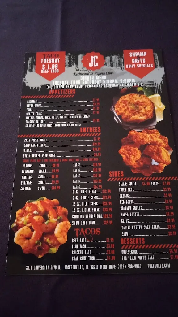 Menu_JC Supper Club_St. Louis, MO_image_old_2