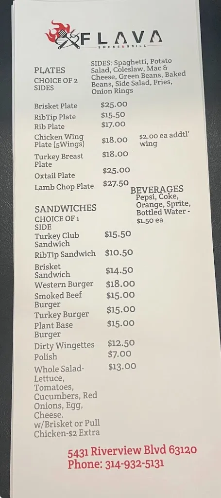 Menu_FLAVA SMOKE & GRILL, LLC_St. Louis, MO_image_old_2