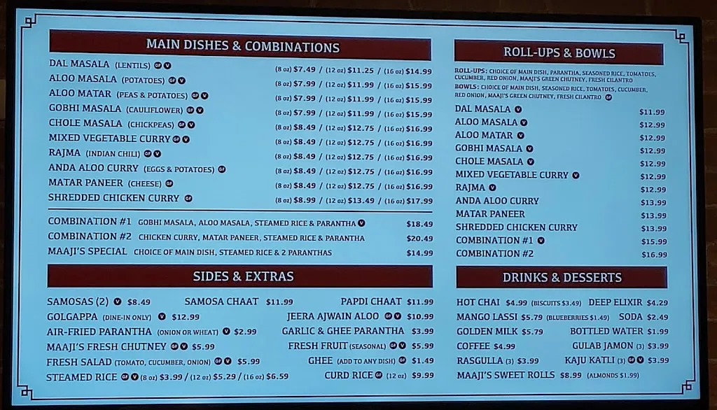 Menu_Maaji's Street Kitchen_3324 N Lindbergh Blvd, St_image_old_1