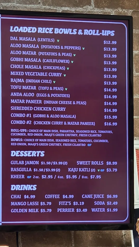 Menu_Maaji's Street Kitchen_3324 N Lindbergh Blvd, St_image_old_2