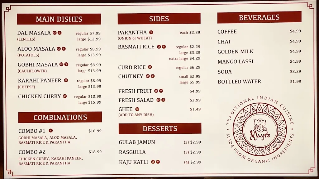 Menu_Maaji's Street Kitchen_3324 N Lindbergh Blvd, St_image_old_3