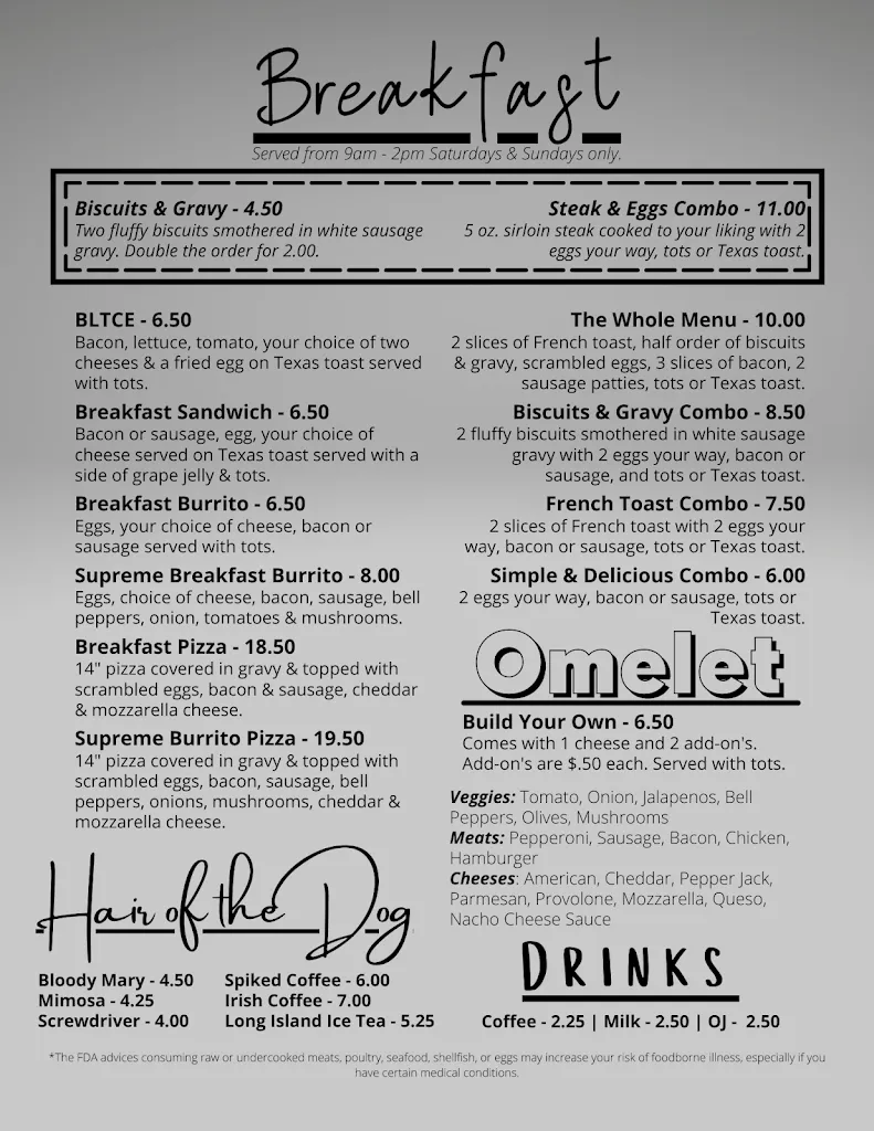 Menu_BS Bar & Grill_St Ann, MO_image_old_3