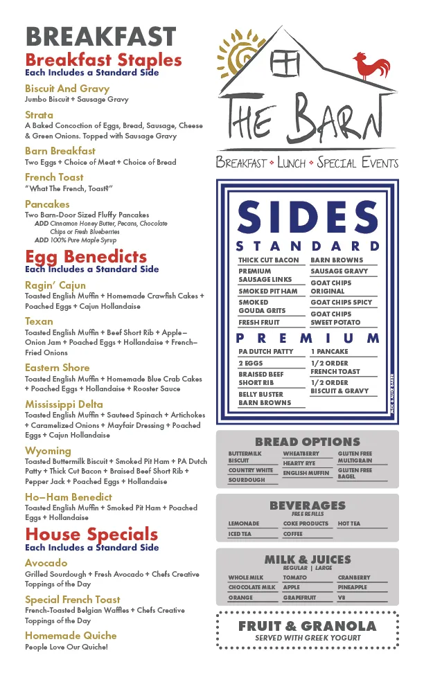 Menu_The Barn_St. Louis, MO_image_old_1