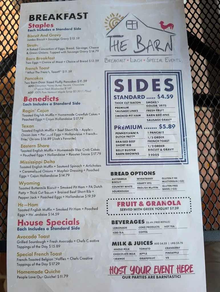 Menu_The Barn_St. Louis, MO_image_old_3