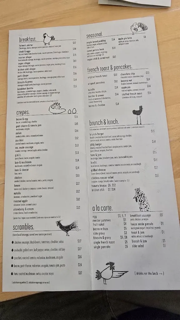 Menu_Rooster_St. Louis, MO_image_old_1