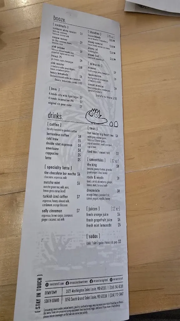 Menu_Rooster_St. Louis, MO_image_old_2