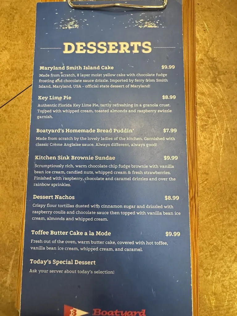 Menu_Boatyard Bar & Grill_Annapolis, MD_image_old_2