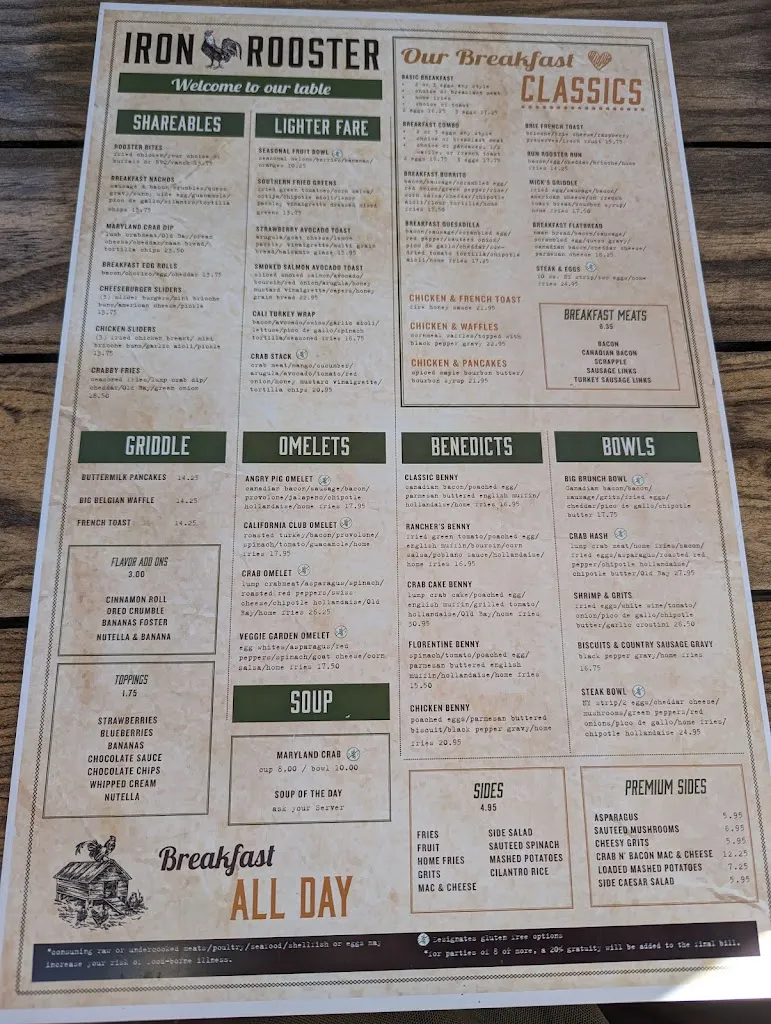 Menu_Iron Rooster- Annapolis_Annapolis, MD_image_old_3