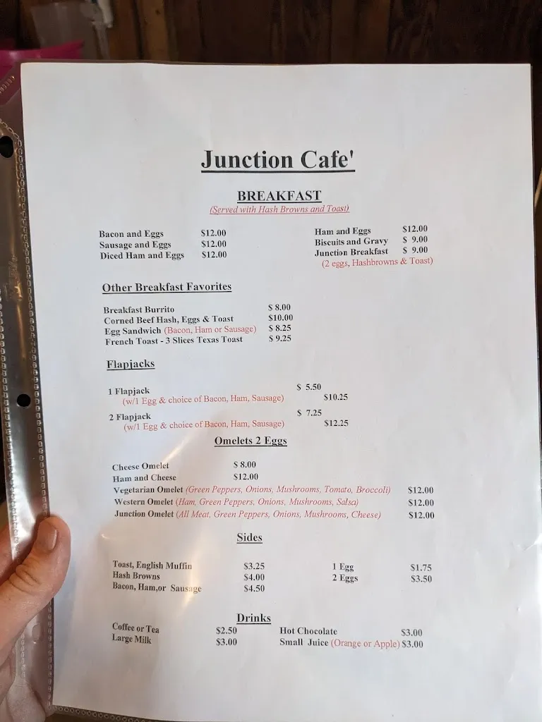 Menu_Junction Cafe_Browning, MT_image_old_2