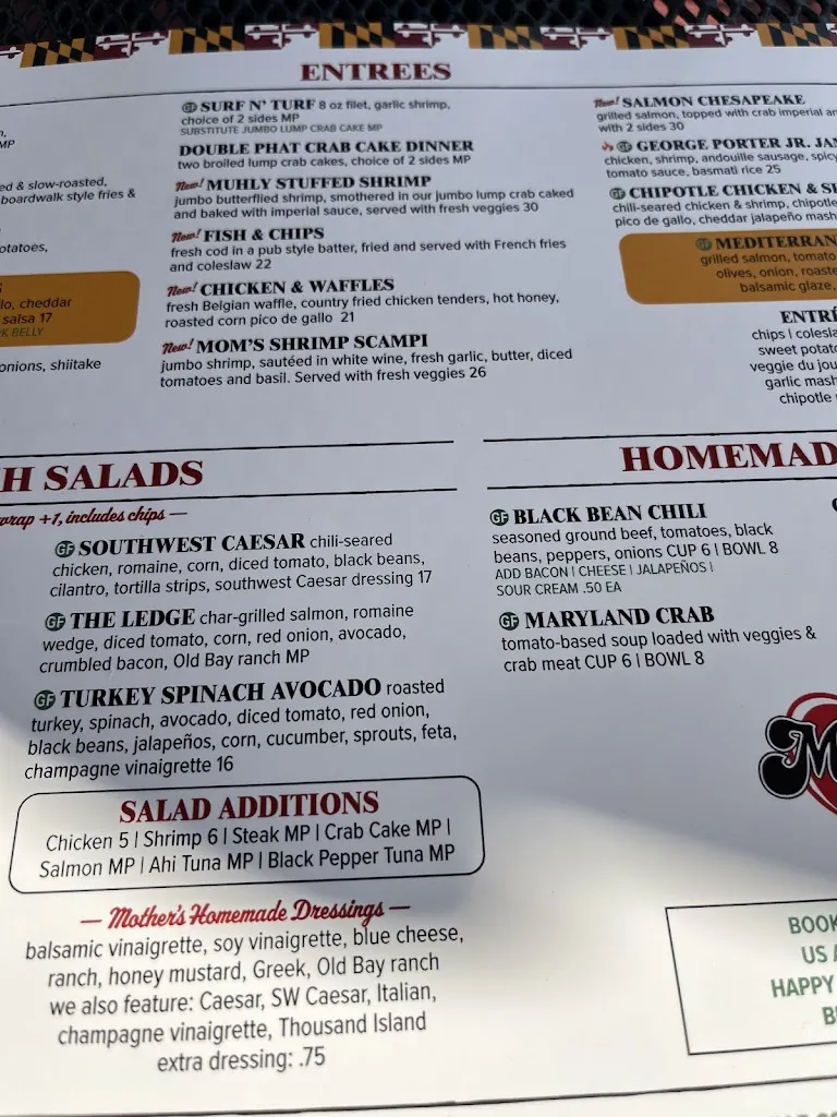 Menu_Mother's Peninsula Grille_Arnold, MD_image_old_3