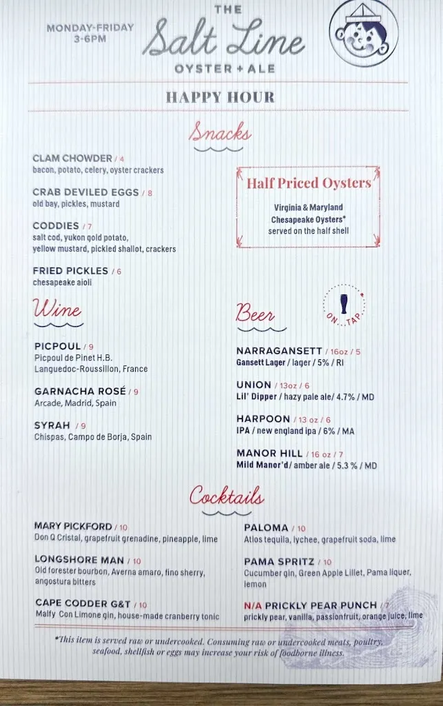 Menu_The Salt Line_Bethesda, MD_image_old_1