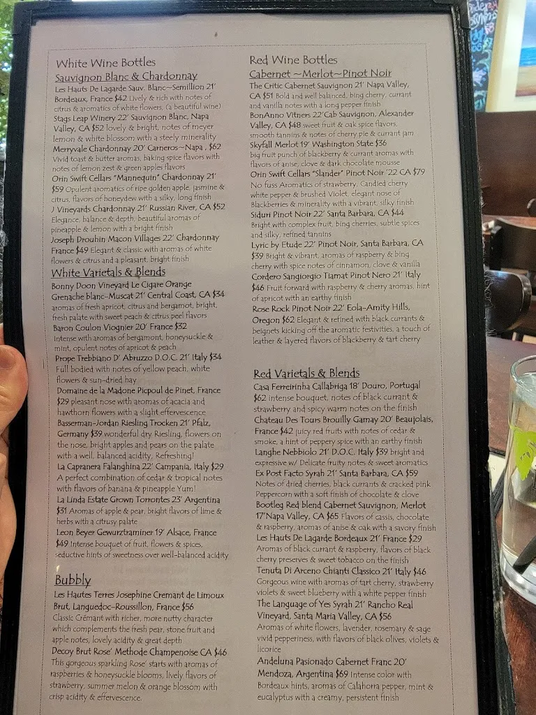 Menu_Wild Tomato_Cabin John, MD_image_old_2