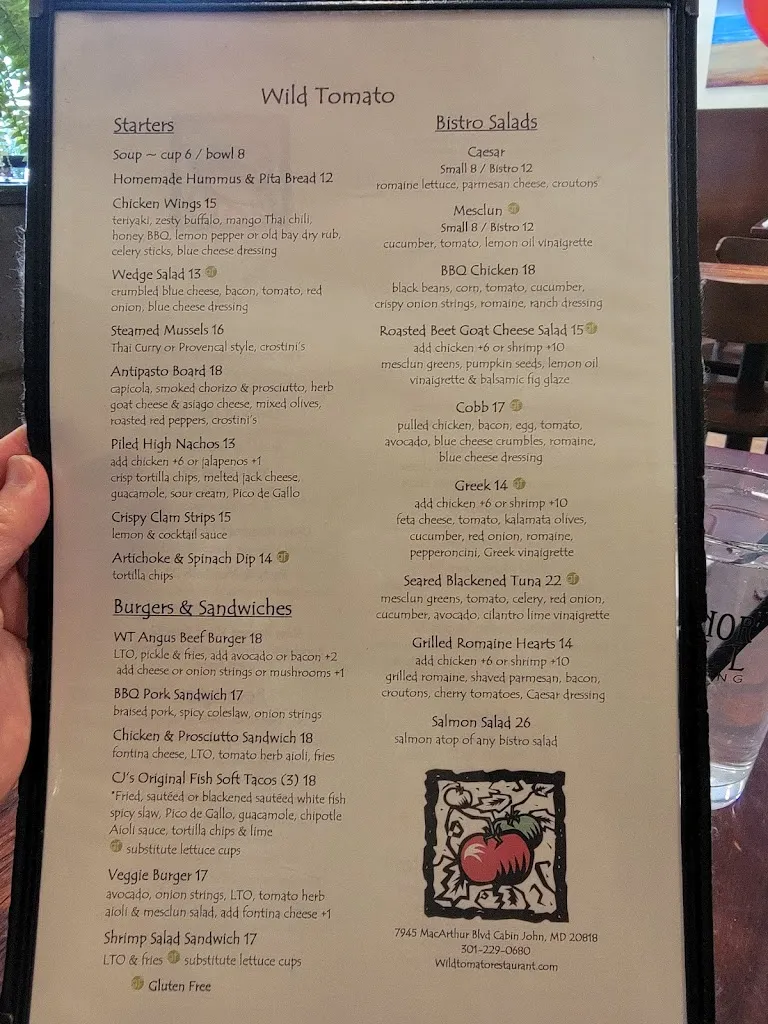 Menu_Wild Tomato_Cabin John, MD_image_old_3