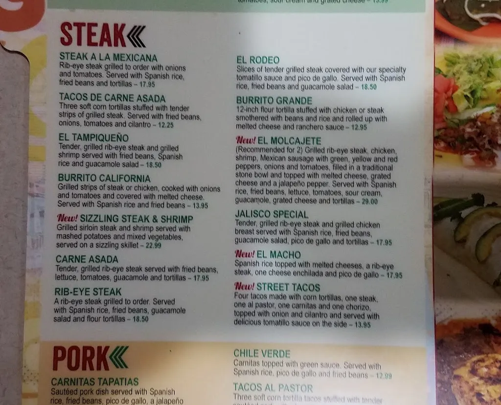 Menu_Mexico Restaurant_Huntingtown, MD_image_old_2