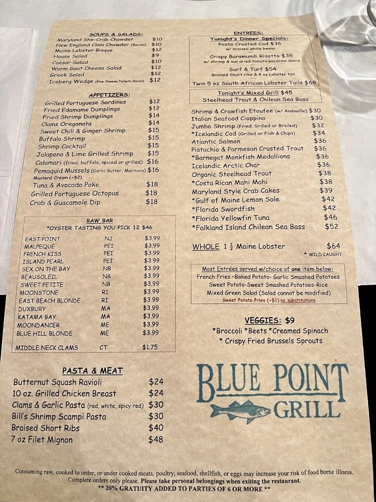 Menu_Blue Point Grill_Princeton, NJ_image_old_1