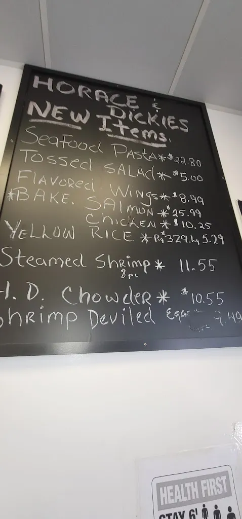 Menu_Horace & Dickies Seafood of Glenarden_Glenarden, MD_image_old_2