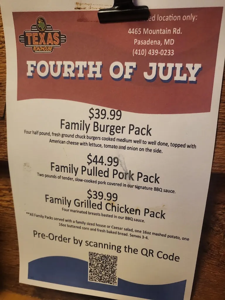 Menu_Texas Roadhouse_Pasadena, MD_image_old_1