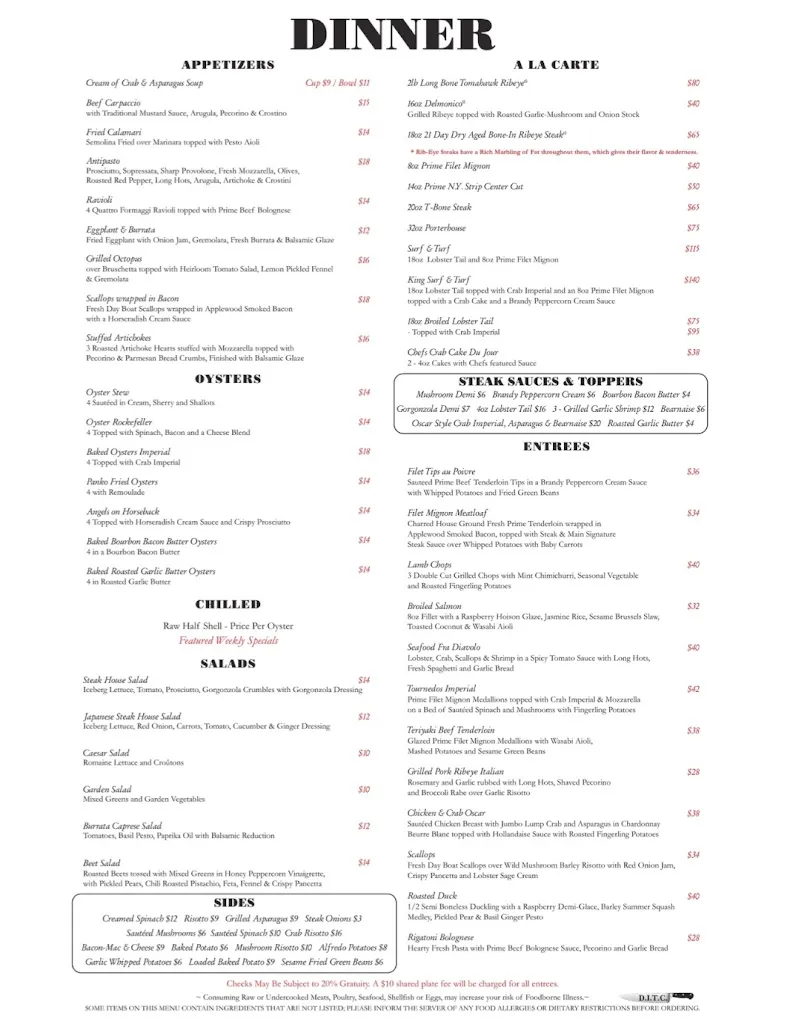 Menu_Steak & Main_North East, MD_image_old_2